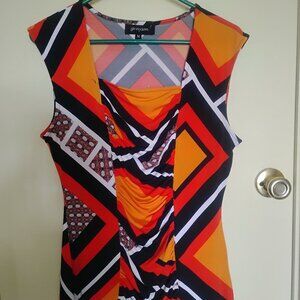 Sleeveless Multicolor Top